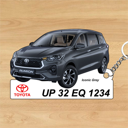 Rumion - Personalized Toyota Keychain - Wood, Acrylic, Metal Printed