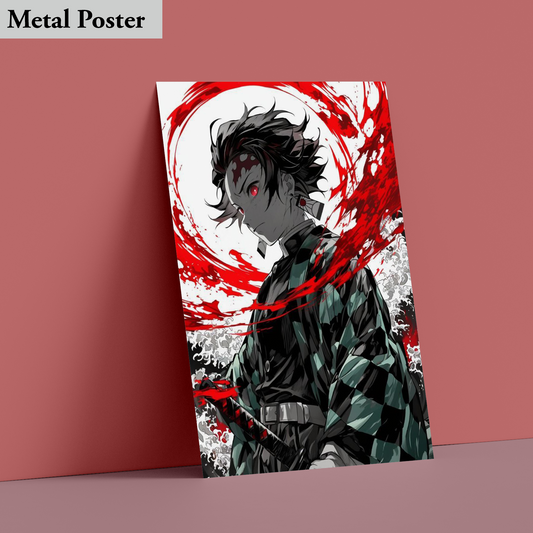 Metal Poster - Anime- Tanjiro Kamado Demon Slayer