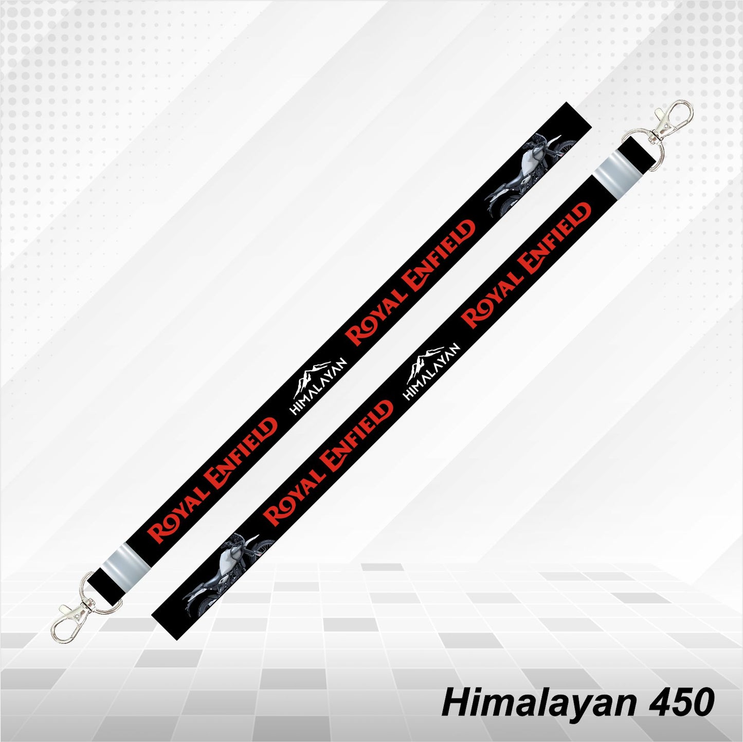 New Himalayan 450 -Personalized Printed Lanyard keychain Holder Multicolored (20mm)