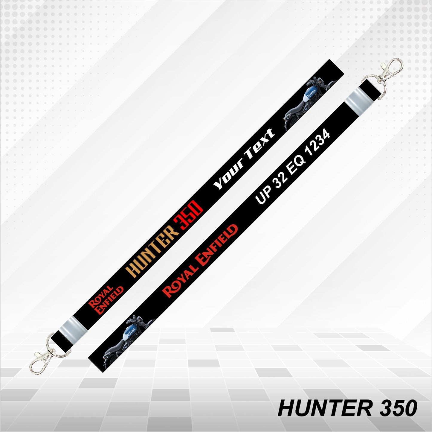 Hunter 350 - Personalized Royal Enfield Keychain - Wood, Acrylic, Metal Printed