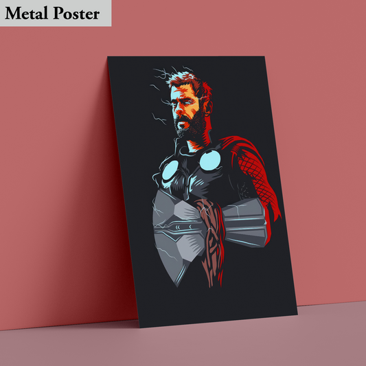Metal Poster - Marvel- Thor Avenger Hammer Of The Gods