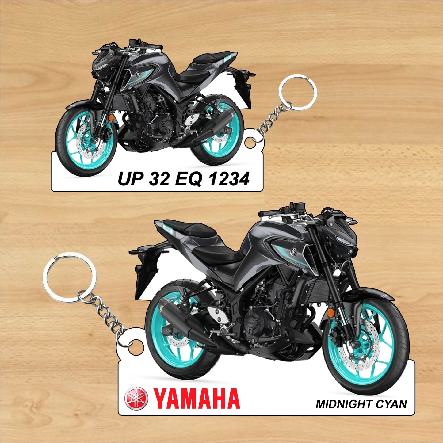 MT-03 - Personalized Yamaha Two-Sided Sublimation Keychain