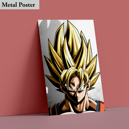 Metal Poster - Anime- Goku