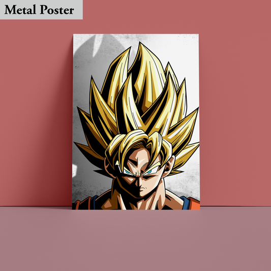 Metal Poster - Anime- Goku