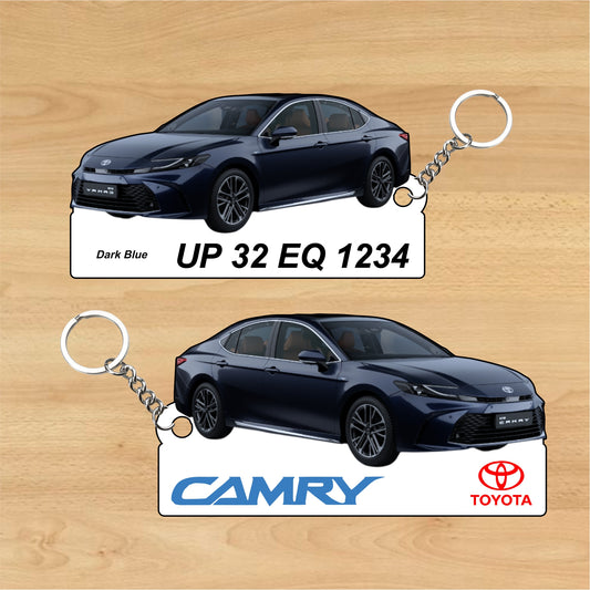 Camry - Personalized Toyota Keychain - Wood, Acrylic, Metal Printed