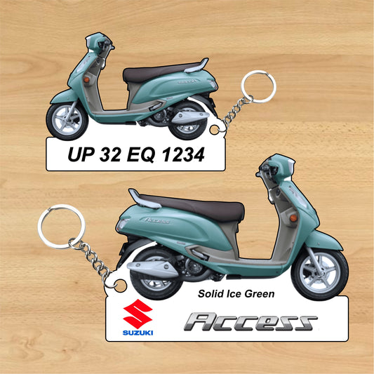 Access - Personalized Suzuki Keychain - Wood, Acrylic, Metal Printed