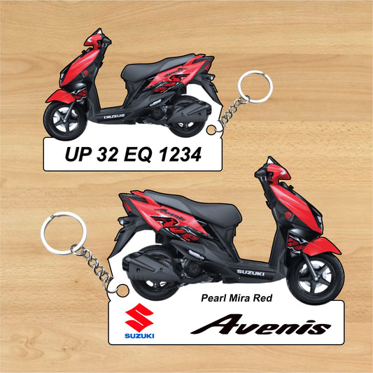 Avenis - Personalized Suzuki Keychain - Wood, Acrylic, Metal Printed