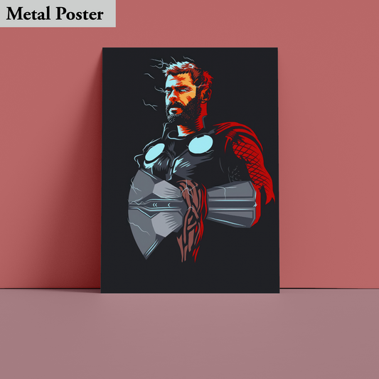 Metal Poster - Marvel- Thor Avenger Hammer Of The Gods