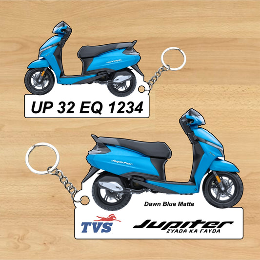 TVS Jupiter - Personalized TVS Keychain - Wood, Acrylic, Metal Printed