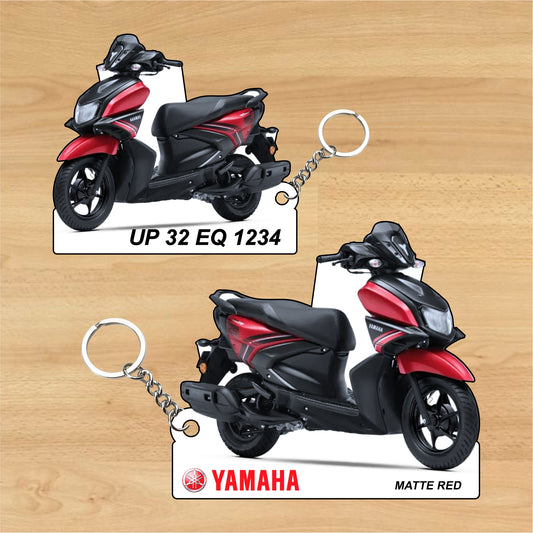 RayZR 125 Fi - Personalized Yamaha Keychain - Wood, Acrylic, Metal Printed