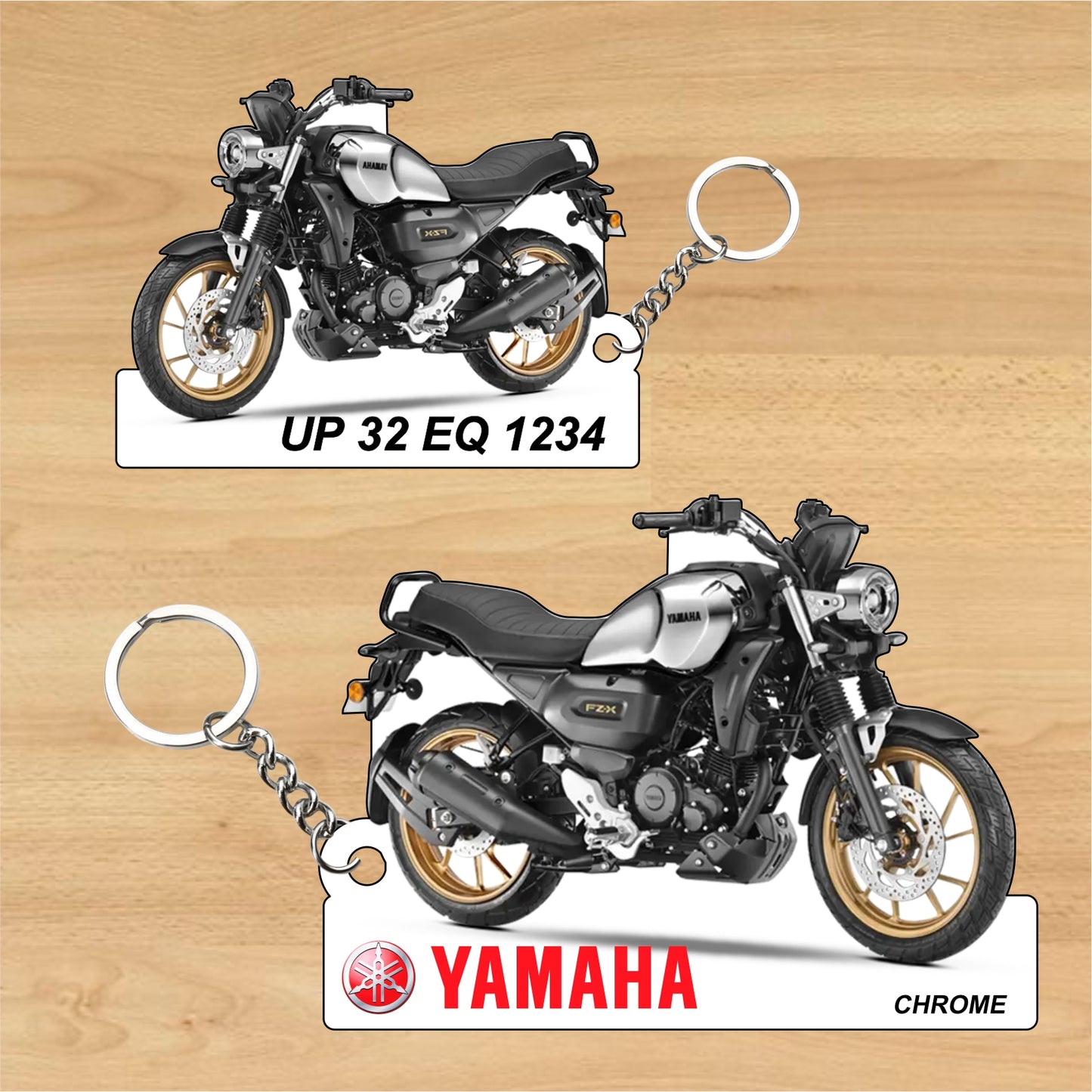 FZ-X - Personalized Yamaha Two-Sided Sublimation Keychain