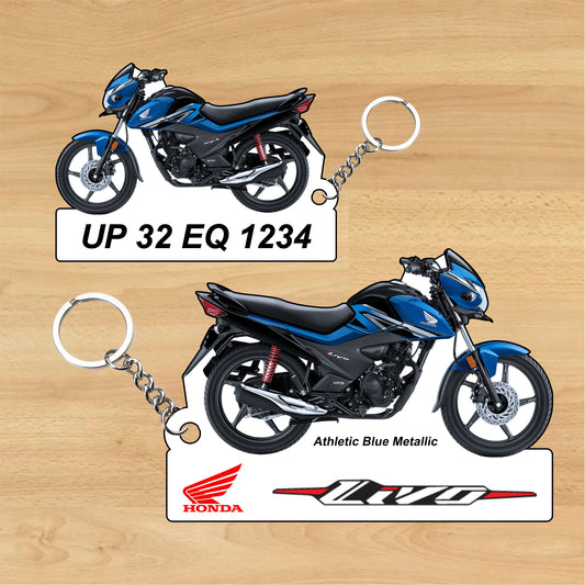 Livo - Personalized Honda Keychain - Wood, Acrylic, Metal Printed