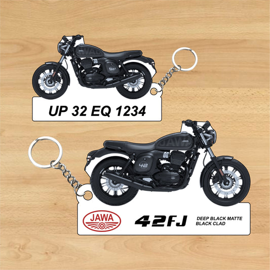 Jawa 42 FJ - Personalized Jawa Keychain - Wood, Acrylic, Metal Printed