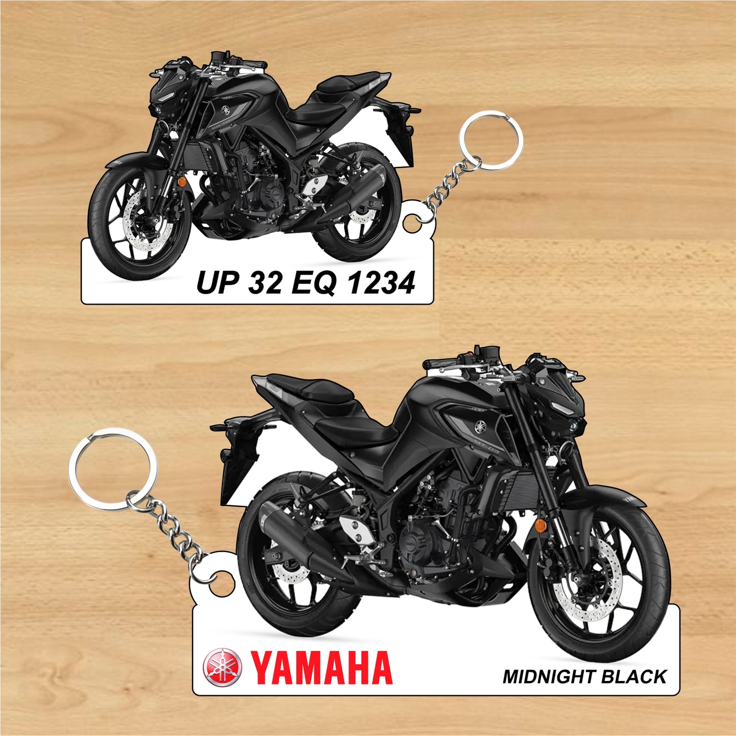 MT-03 - Personalized Yamaha Two-Sided Sublimation Keychain