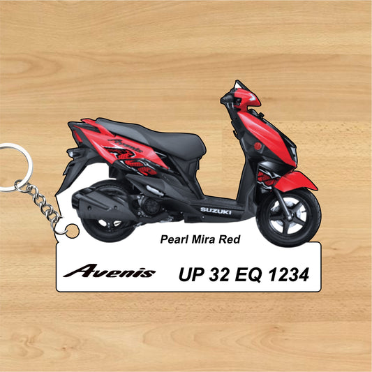 Avenis - Personalized Suzuki Keychain - Wood, Acrylic, Metal Printed
