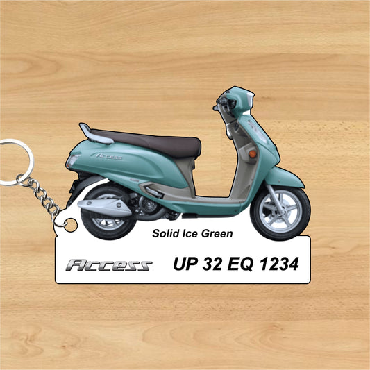 Access - Personalized Suzuki Keychain - Wood, Acrylic, Metal Printed