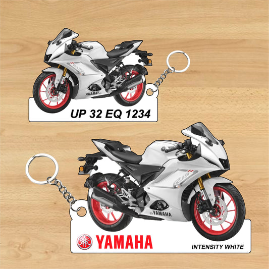 R15 V4 - Personalized Yamaha Two-Sided Sublimation Keychain