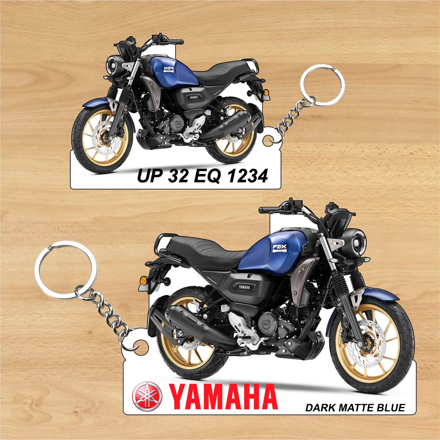 FZ-X - Personalized Yamaha Two-Sided Sublimation Keychain
