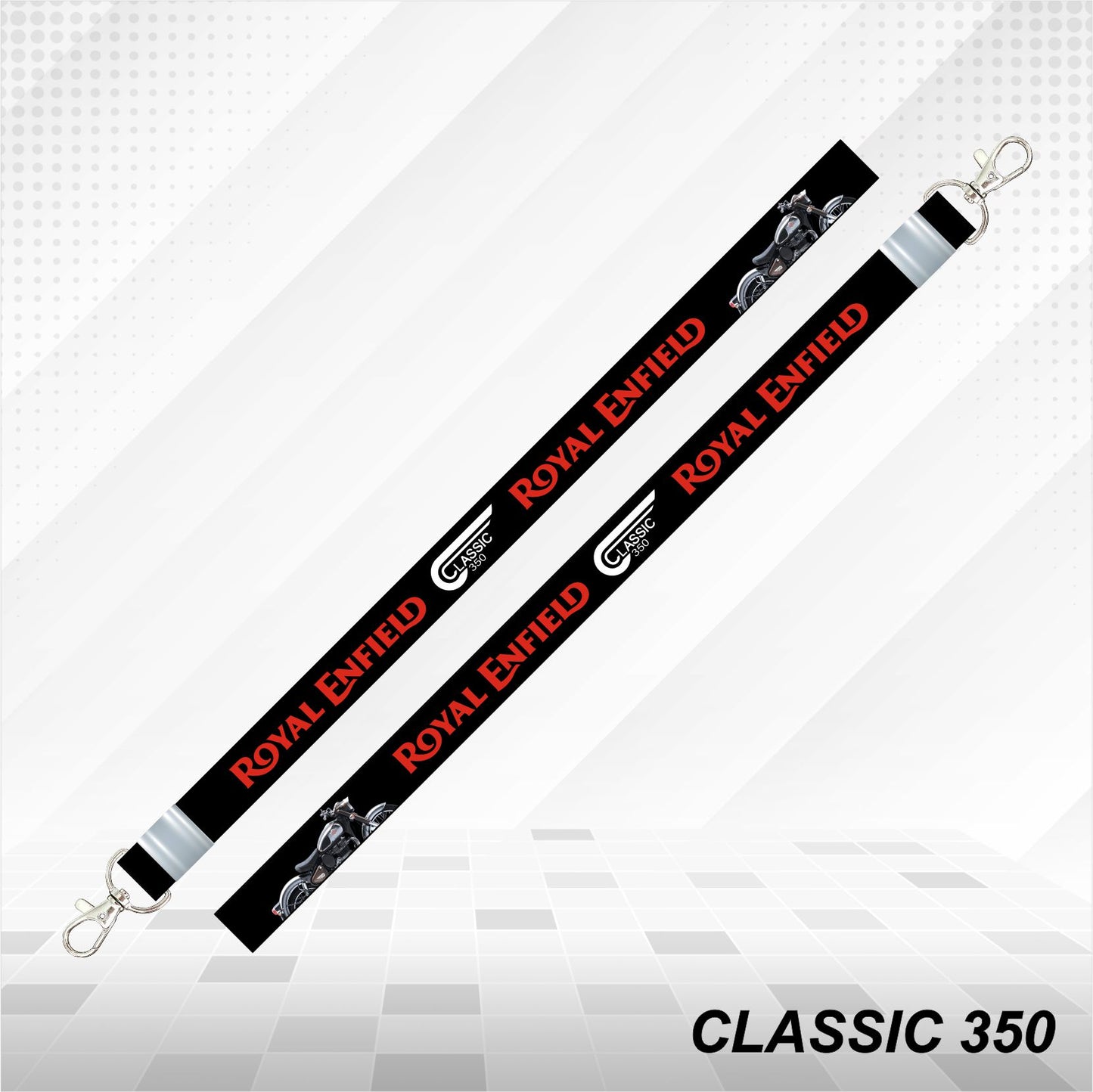 Classic 350 - Personalized Printed Lanyard keychain Holder Multicolored (20mm)
