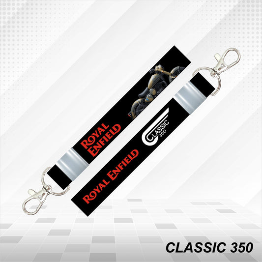 Classic 350 - 2024 - Personalized Printed Lanyard keychain Holder Multicolored (20mm)