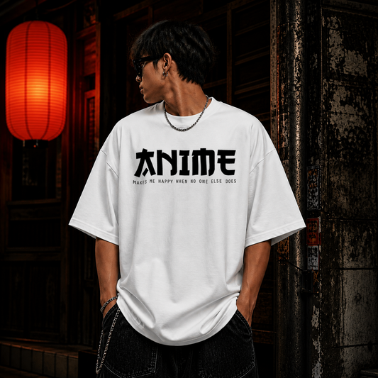 Manga Panel Oversized T-Shirt | Cotton Bio Wash - Graphic Printed T-shirt