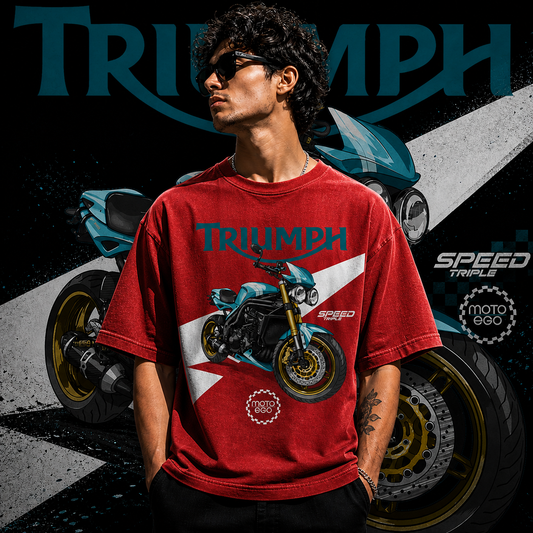 Triumph 2007 Speed Triple | Cotton Bio Wash - Graphic Printed T-shirt