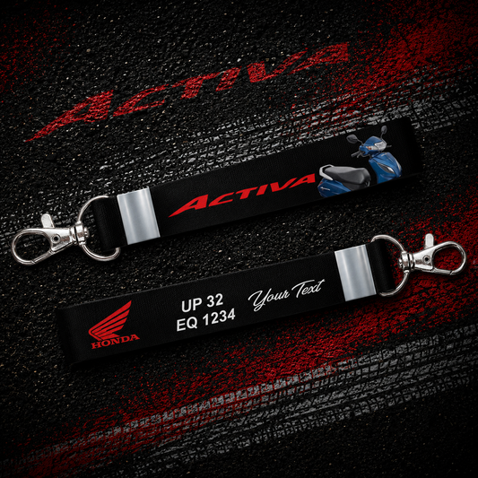 Activa 6G - Personalized Honda Keychain - Wood, Acrylic, Metal Printed