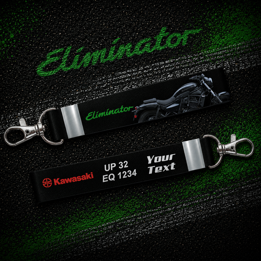 Eliminator - Personalized Kawasaki Keychain - Wood, Acrylic, Metal Printed