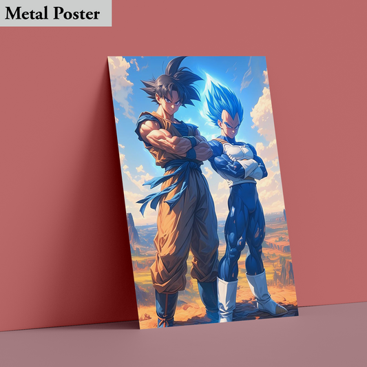 Metal Poster - Anime- Goku and Vegeta