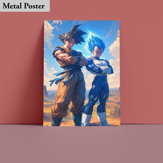 Metal Poster - Anime- Goku and Vegeta