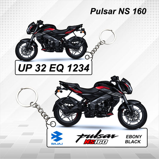 Pulsar NS 160 - Personalized Bajaj Keychain - Wood, Acrylic, Metal Printed