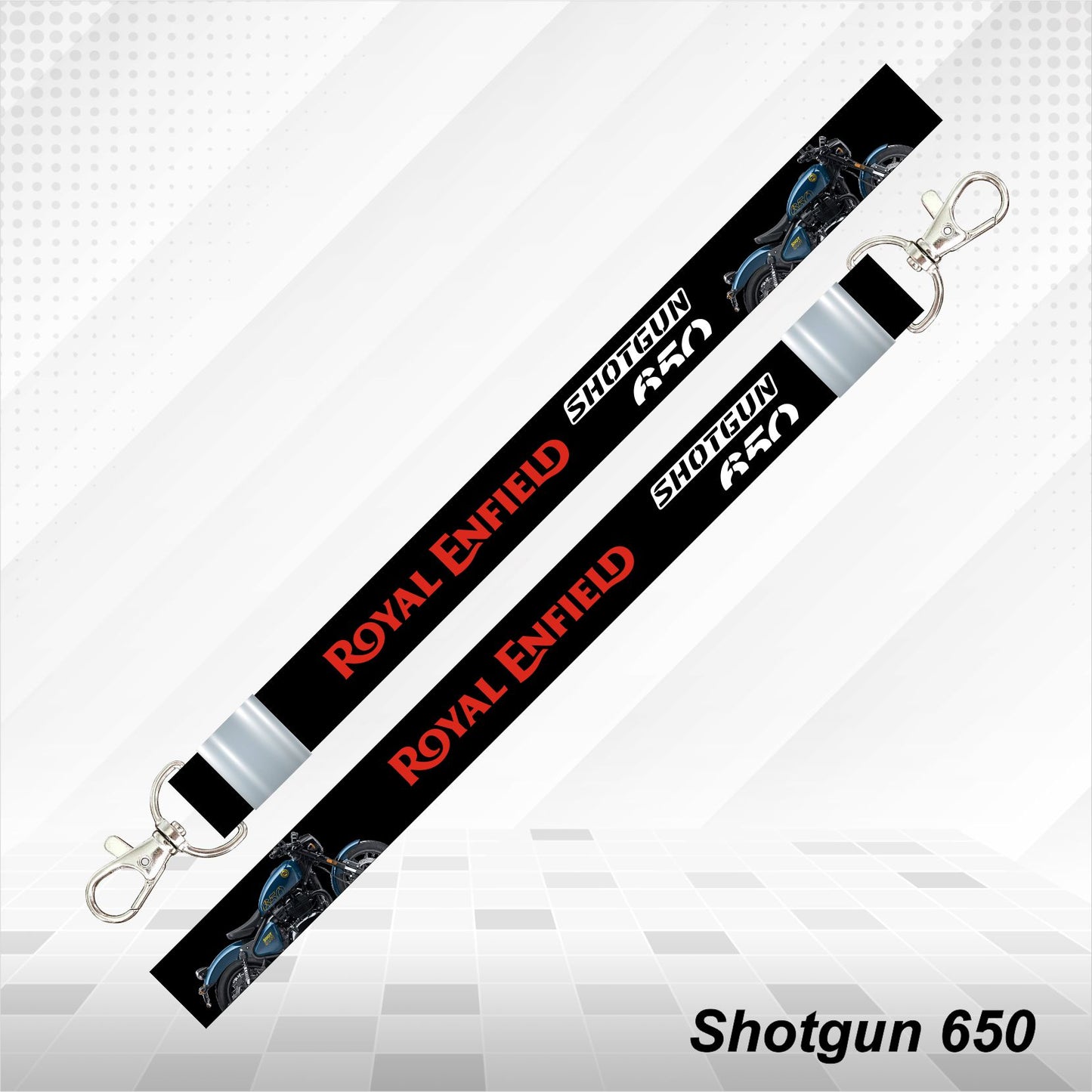 Shotgun 650 - Personalized Printed Lanyard keychain Holder Multicolored (20mm)