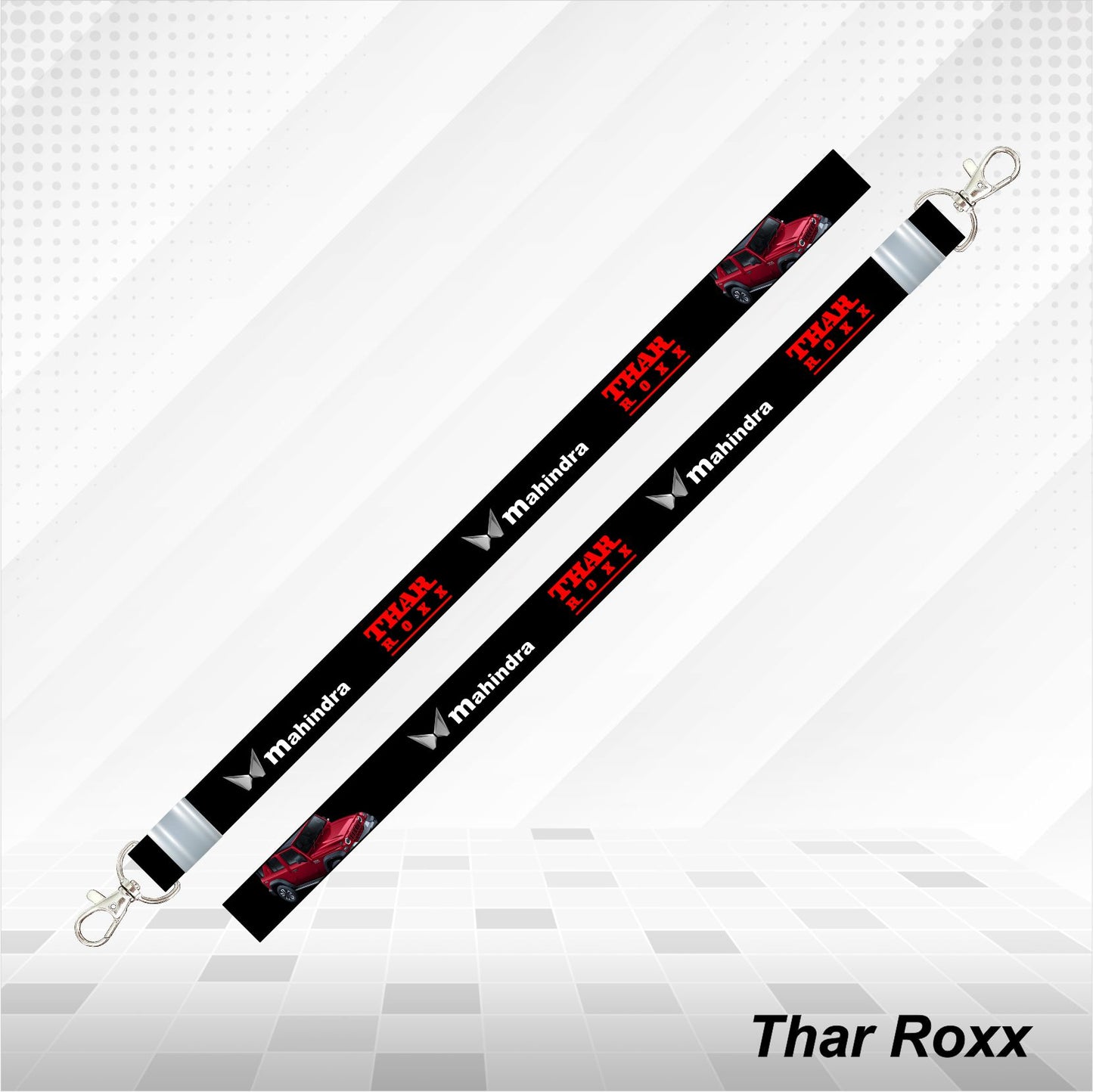 Thar Roxx - Personalized Printed Lanyard keychain Holder Multicolored (20mm)