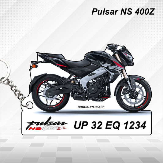 Pulsar NS 400z - Personalized Bajaj Keychain - Wood, Acrylic, Metal Printed