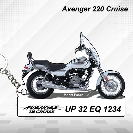 Avenger 220 Cruise - Personalized Bajaj Keychain - Wood, Acrylic, Metal Printed