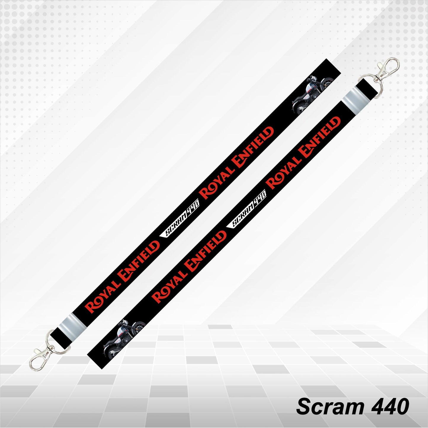Scram 440 - Personalized Printed Lanyard keychain Holder Multicolored (20mm)