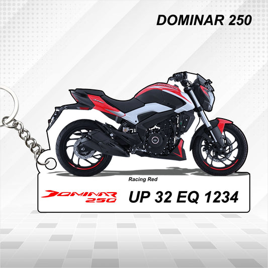 Dominar 250 - Personalized Bajaj Keychain - Wood, Acrylic, Metal Printed