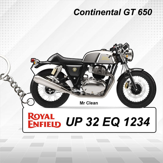 Continental GT 650 - Personalized Royal Enfield Keychain - Wood, Acrylic, Metal Printed