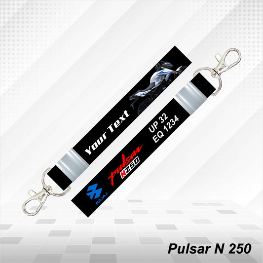 Pulsar N 250 - Personalized Printed Lanyard keychain Holder Multicolored (20mm)
