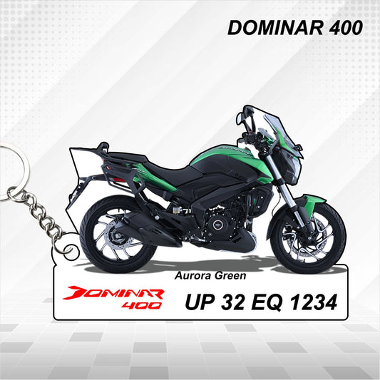 Dominar 400 - Personalized Bajaj Keychain - Wood, Acrylic, Metal Printed