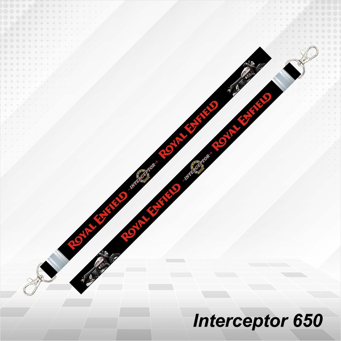 Interceptor 650 - Personalized Printed Lanyard keychain Holder Multicolored (20mm)