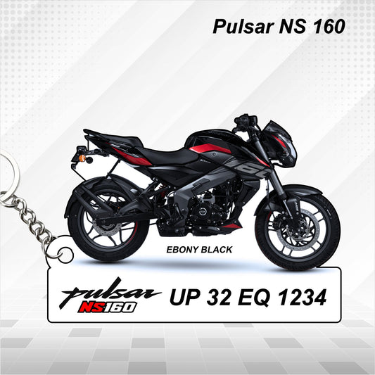 Pulsar NS 160 - Personalized Bajaj Keychain - Wood, Acrylic, Metal Printed