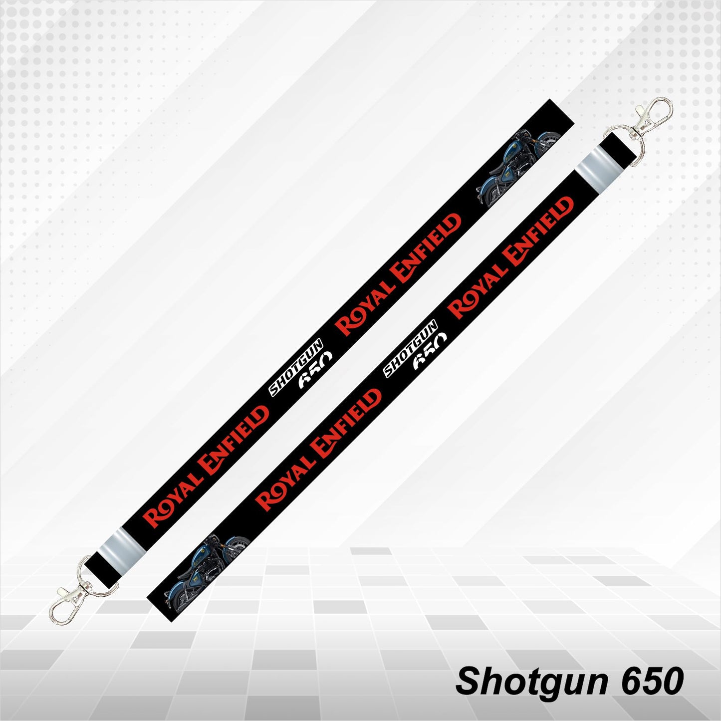 Shotgun 650 - Personalized Printed Lanyard keychain Holder Multicolored (20mm)