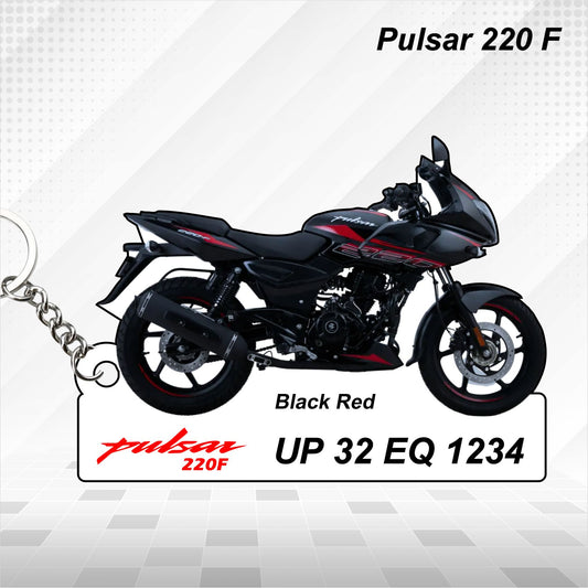 Pulsar 220F - Personalized Bajaj Keychain - Wood, Acrylic, Metal Printed