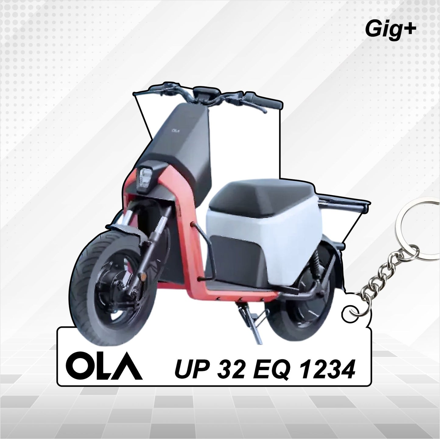 OLA Gig+ - Personalized Keychain - Wood, Acrylic, Metal Printed