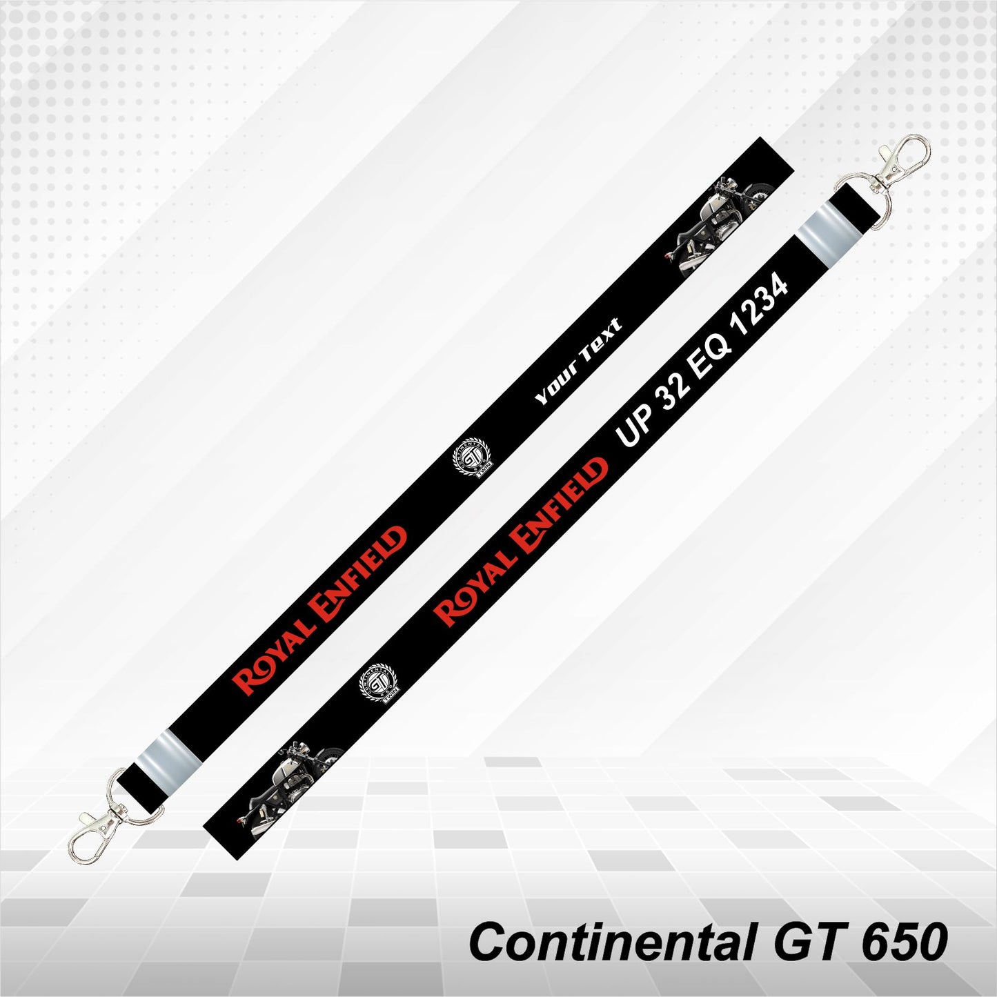 Continental GT 650 - Personalized Printed Lanyard keychain Holder Multicolored (20mm)