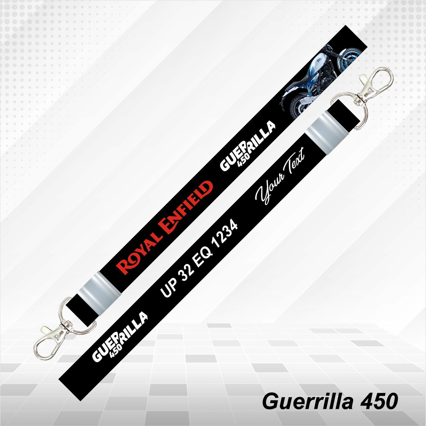 Guerrilla 450 - Personalized Printed Lanyard keychain Holder Multicolored (20mm)