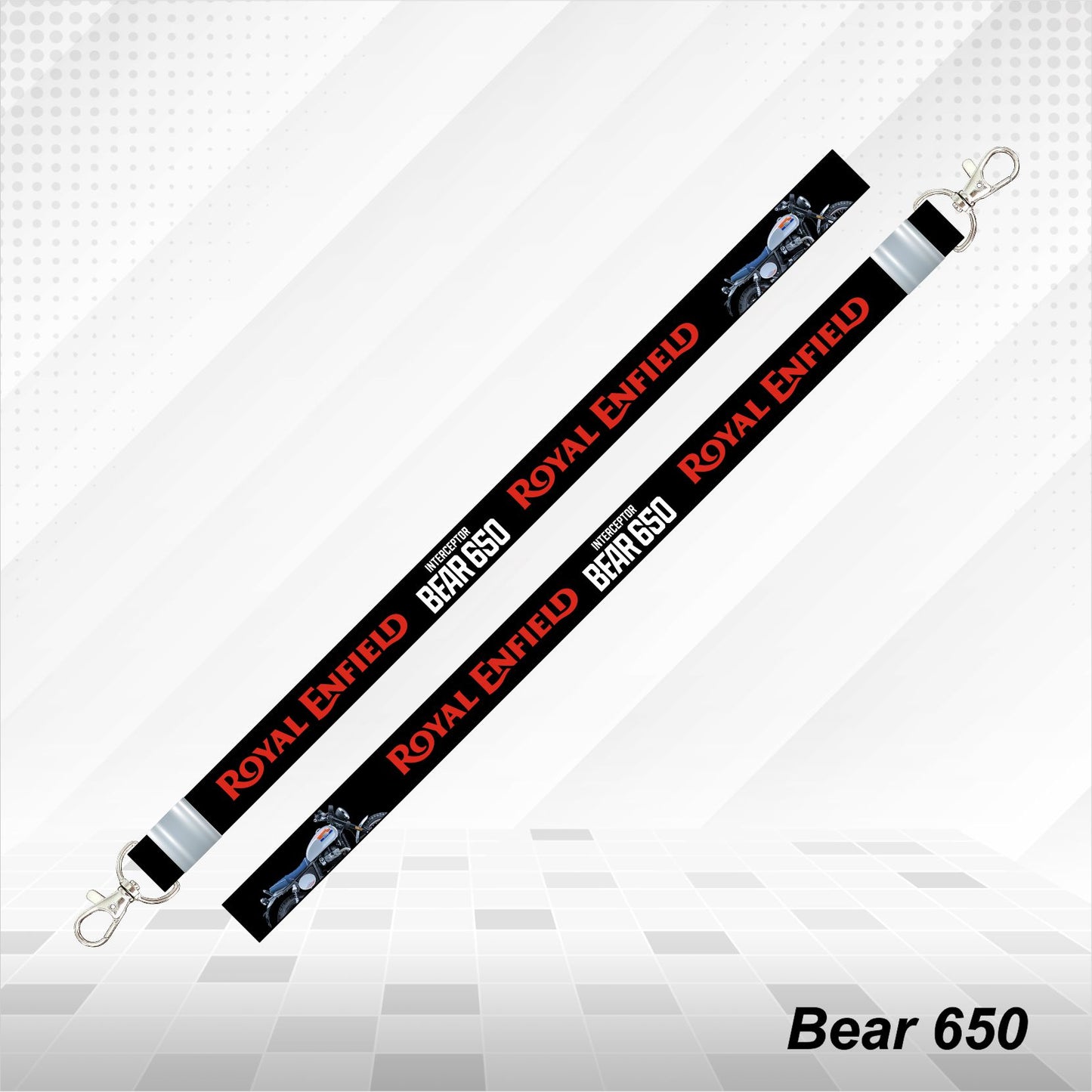 Bear 650 - Personalized Printed Lanyard keychain Holder Multicolored (20mm)