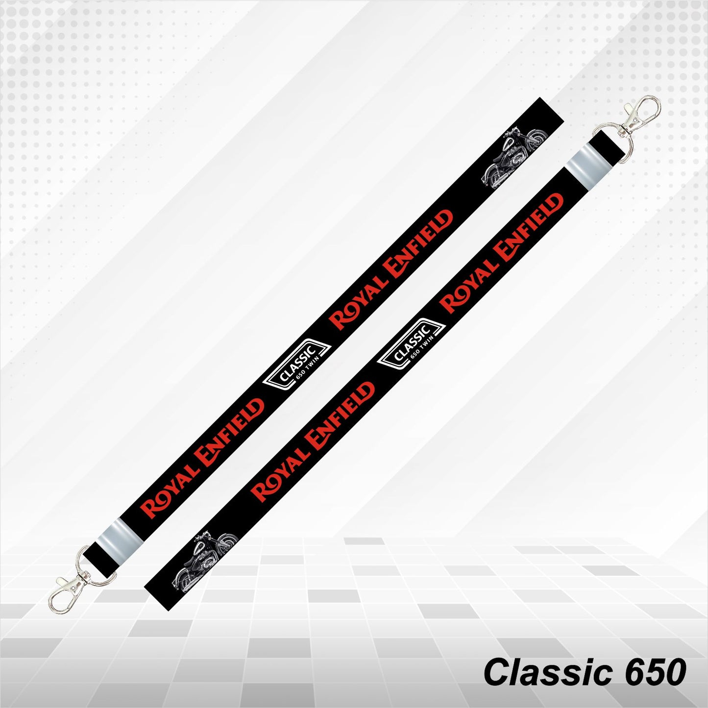 Classic 650 - Personalized Printed Lanyard keychain Holder Multicolored (20mm)