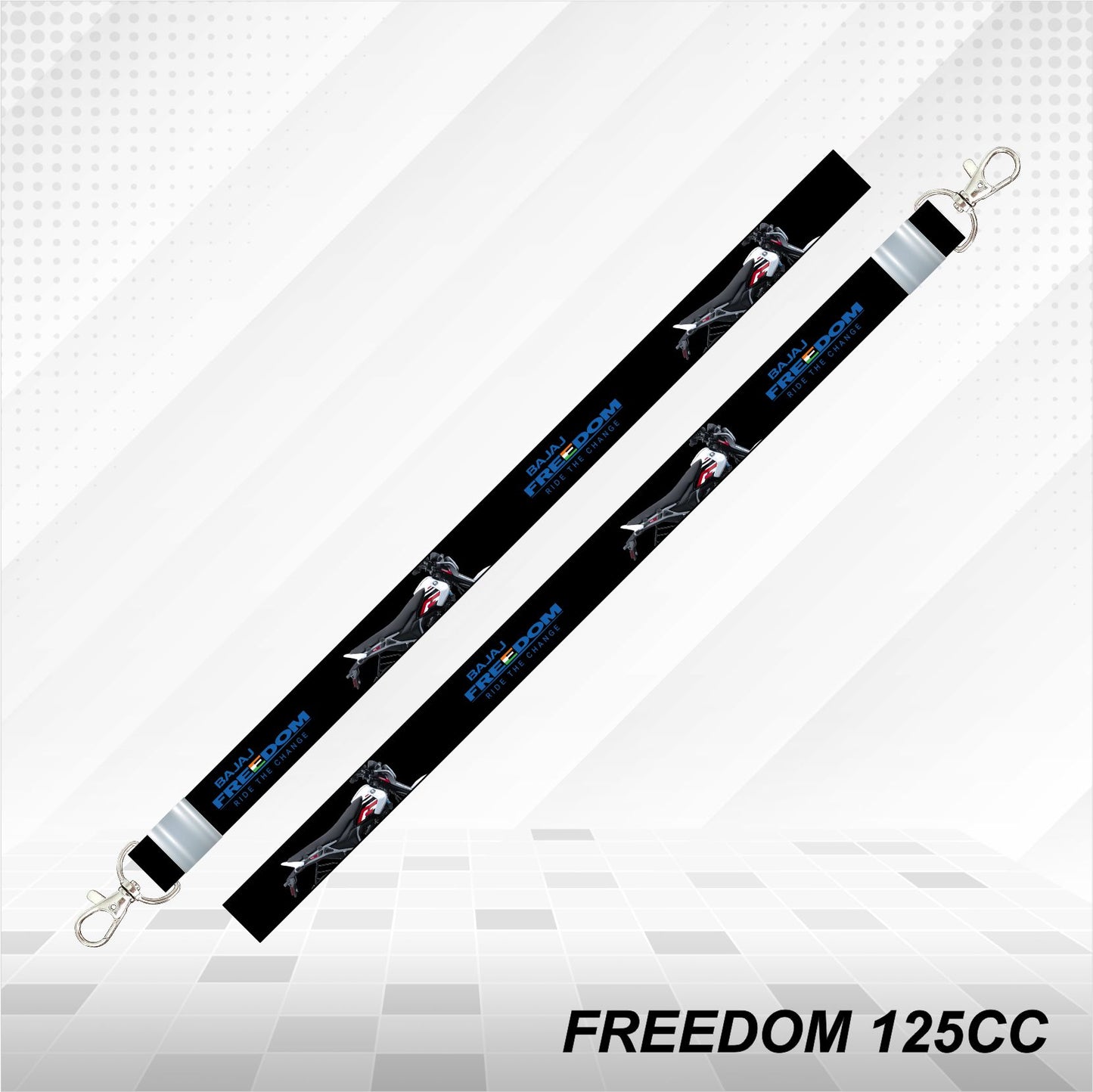 Freedom 125cc - Personalized Printed Lanyard keychain Holder Multicolored (20mm)